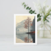 Flüstern der Herbstreflektion Postkarte (Stehend Vorderseite)
