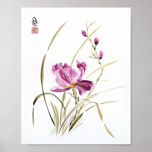 Flüstern der Iris Poster (Vorne)