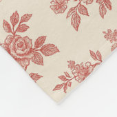 Flüstern der Landschaft - Rustikale Rote Seilfalle Fleecedecke (Ecke)