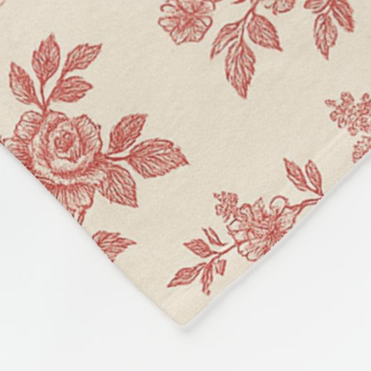 Flüstern der Landschaft - Rustikale Rote Seilfalle Fleecedecke (Ecke)