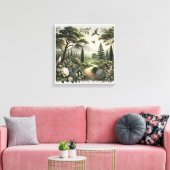 Flüstern der Leinwand "Forest Wall" (Insitu (Wohnzimmer))