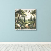 Flüstern der Leinwand "Forest Wall" (Insitu (Holzboden))