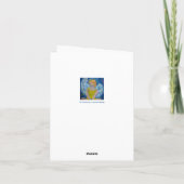 "Flüstern der Liebe" Angelkarte Feiertagskarte (Rückseite)