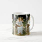 Flüstern der Liebe, Erste Reverie von Bouguereau Kaffeetasse (VorderseiteRechts)