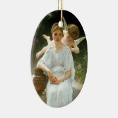 Flüstern der Liebe, Erste Reverie von Bouguereau Keramik Ornament (Rechts)