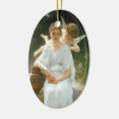 Flüstern der Liebe, Erste Reverie von Bouguereau Keramik Ornament (Links)
