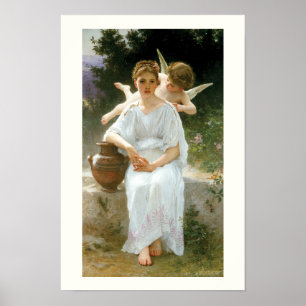 Flüstern der Liebe, Erste Reverie von Bouguereau Poster