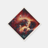 Flüstern der Liebe Valentine Paper Napkin - Romant Serviette (Ecke)