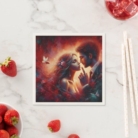 Flüstern der Liebe Valentine Paper Napkin - Romant Serviette (Beispiel)