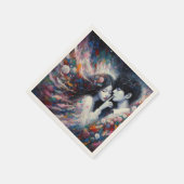 Flüstern der Liebe Valentine Paper Napkin - Romant Serviette (Ecke)