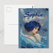 Flüstern der Meeresgöttin Postkarte (Vorne/Hinten)