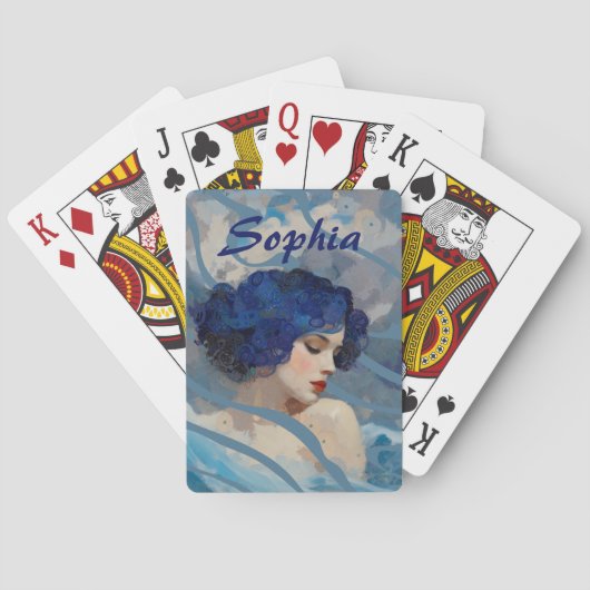 Flüstern der Meeresgöttin Spielkarten (Rückseite)