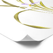 Flüstern der Morgenorchidee Poster (Ecke)