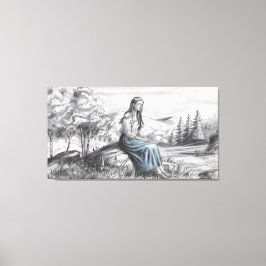 "Flüstern der Natur: Ein Moment der Stille" 🌿 🌸 Leinwanddruck