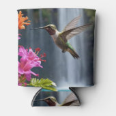 "Flüstern der Natur: Hummingbird, Wasserfall Dosenkühler (Vorderseite)