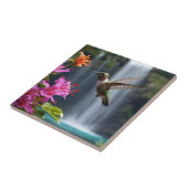 "Flüstern der Natur: Hummingbird, Wasserfall Fliese (Seite)
