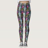 "Flüstern der Natur: Hummingbird, Wasserfall, Leggings (Vorderseite)