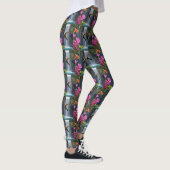 "Flüstern der Natur: Hummingbird, Wasserfall, Leggings (Rechts)