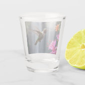 "Flüstern der Natur: Hummingbird, Wasserfall Schnapsglas (Rückseite)
