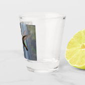 "Flüstern der Natur: Hummingbird, Wasserfall Schnapsglas (Rechts)