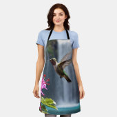 "Flüstern der Natur: Hummingbird, Wasserfall, Schürze (Getragen)