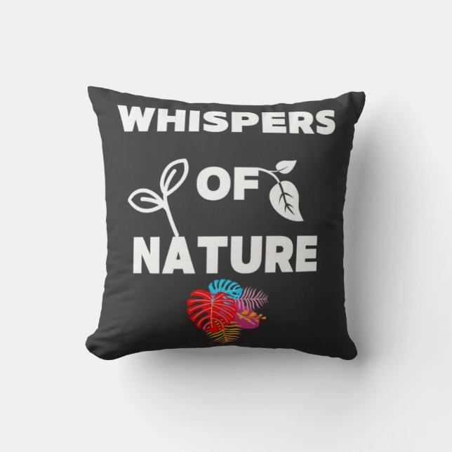 Flüstern der Natur Kissen (Vorderseite)