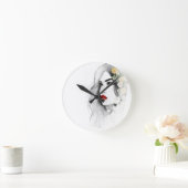 Flüstern der Natur - Weibliche Schönheit im Blut Runde Wanduhr (Zuhause)