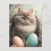 Flüstern der Osterkätzchen Postkarte (Vorderseite)