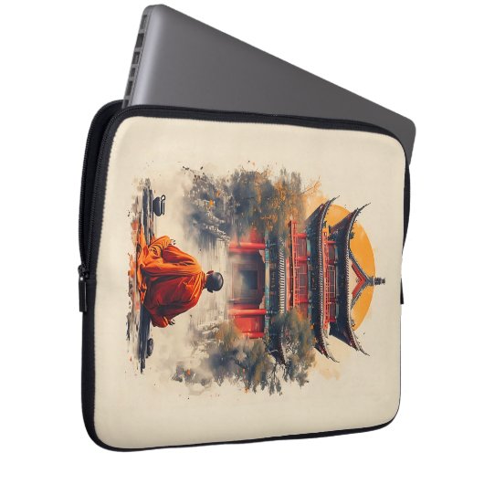 Flüstern der Pagode Laptopschutzhülle (Vorne Rechts)