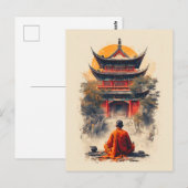 Flüstern der Pagode Postkarte (Vorne/Hinten)