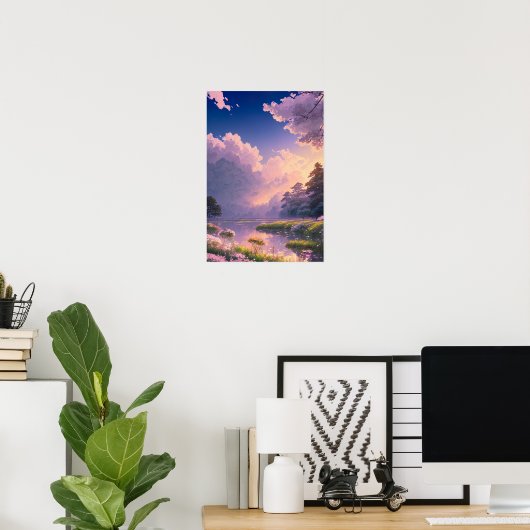 Flüstern der rosa Twilight Poster (Heimbüro)