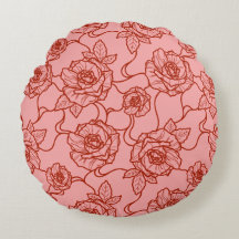 Flüstern der Rose, Elegante Linie Art Blumenmuster