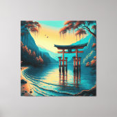 "Flüstern der Ruhe: Das Geistentor" Leinwanddruck (Vorderseite)