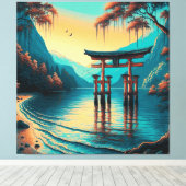 "Flüstern der Ruhe: Das Geistentor" Leinwanddruck (Insitu (Holzboden))