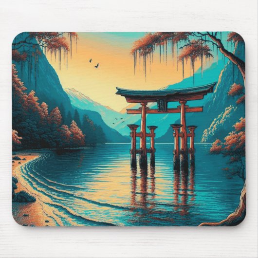 "Flüstern der Ruhe: Das Geistertor" Mousepad (Vorne)
