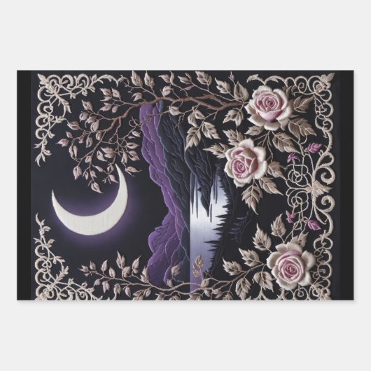 Flüstern der Ruhe - Set von 3 - Entkoppelung Geschenkpapier Set (Vorderseite 2)