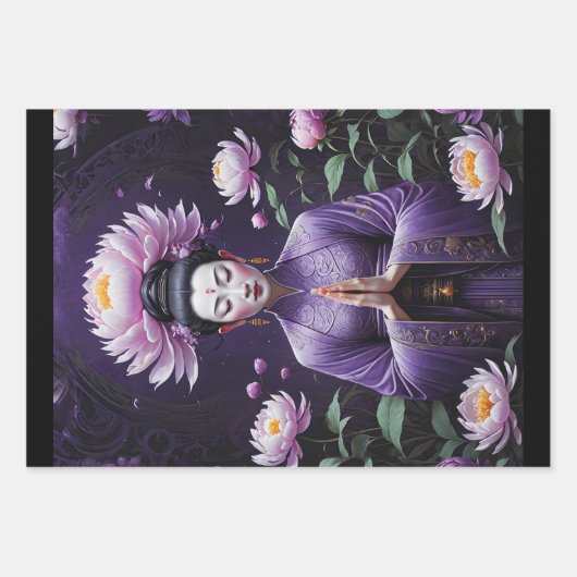 Flüstern der Ruhe - Set von 3 - Entkoppelung Geschenkpapier Set (Vorderseite)