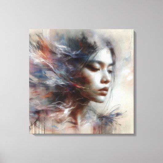 Flüstern der Stille: Eine Vision der Gnade Leinwanddruck (Vorderseite)