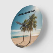 "Flüstern der Stille" Mauer Runde Wanduhr (Winkel)