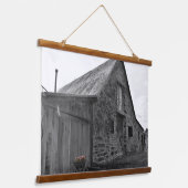Flüstern der Vergangenheit Wandteppich Mit Holzrahmen (Gewinkelt)