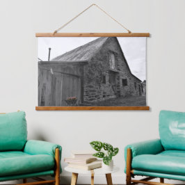 Flüstern der Vergangenheit Wandteppich Mit Holzrahmen