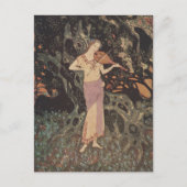 Flüstern der WaldVioline von Edmund Dulac Postkarte (Vorderseite)