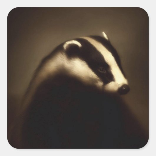 Flüstern der Waldweide Quadratischer Aufkleber (Vorderseite)