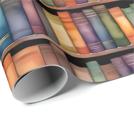 Flüstern der Weisheit in Wasserfarbenhügeln Geschenkpapier (Rolleneckpunkt)