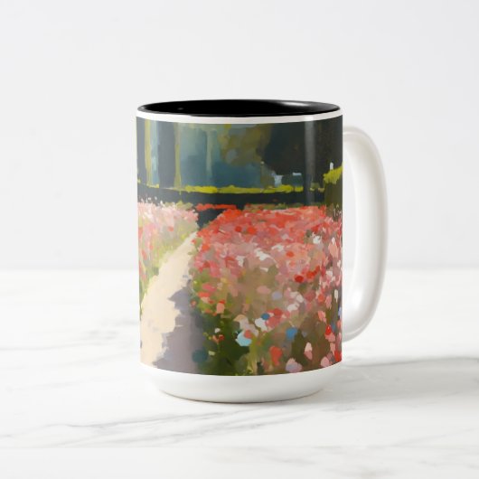 Flüstern der Wiese Zweifarbige Tasse (VorderseiteRechts)