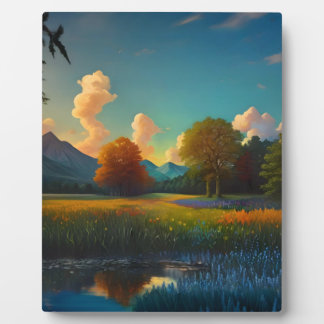 Flüstern der wilden Wiese Fotoplatte