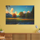 Flüstern der Wilden Wiese Plaque Leinwanddruck (Insitu (Wohnzimmer))