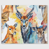 Flüstern der Wildwasser-Collage Geschenkpapier (Flach)