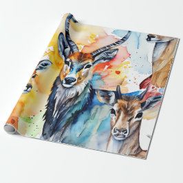 Flüstern der Wildwasser-Collage Geschenkpapier