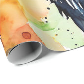 Flüstern der Wildwasser-Collage Geschenkpapier (Rolleneckpunkt)